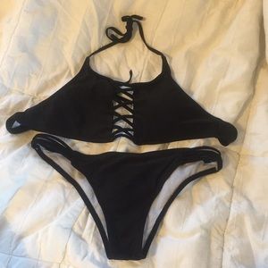 Black swimsuit set